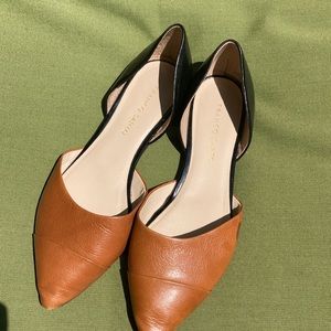 Franco Sarto D’Orsay in Tan/Blk size 7.5